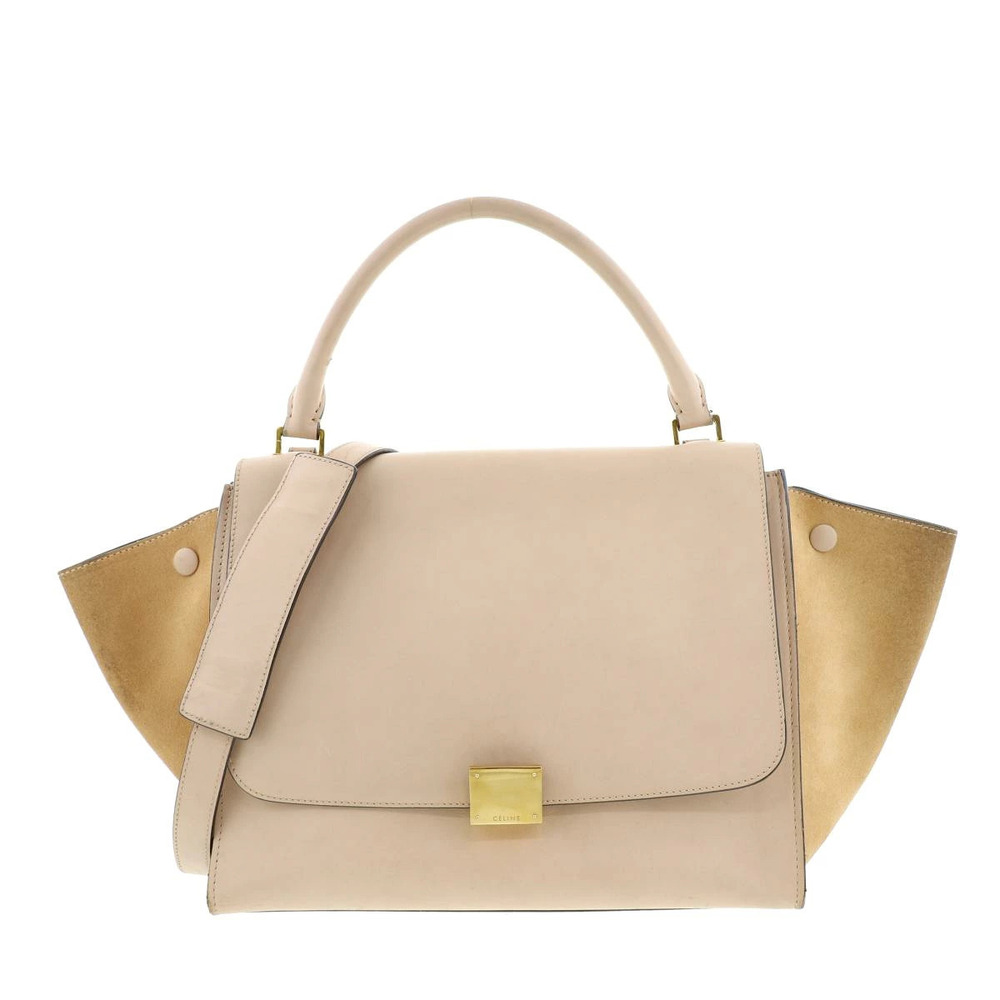 CELINE Trapeze Shoulder Bag Beige